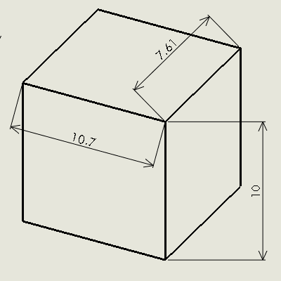 不等角投影図(trimetric projection)