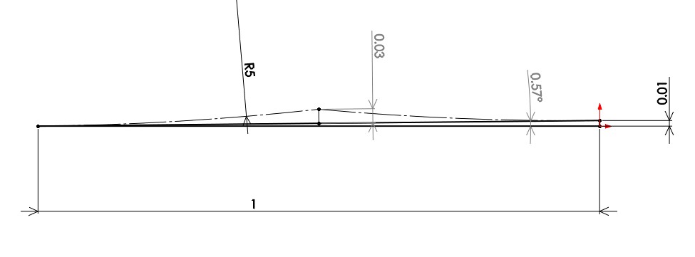 1/100の設定で1度くらいが仕上がらない