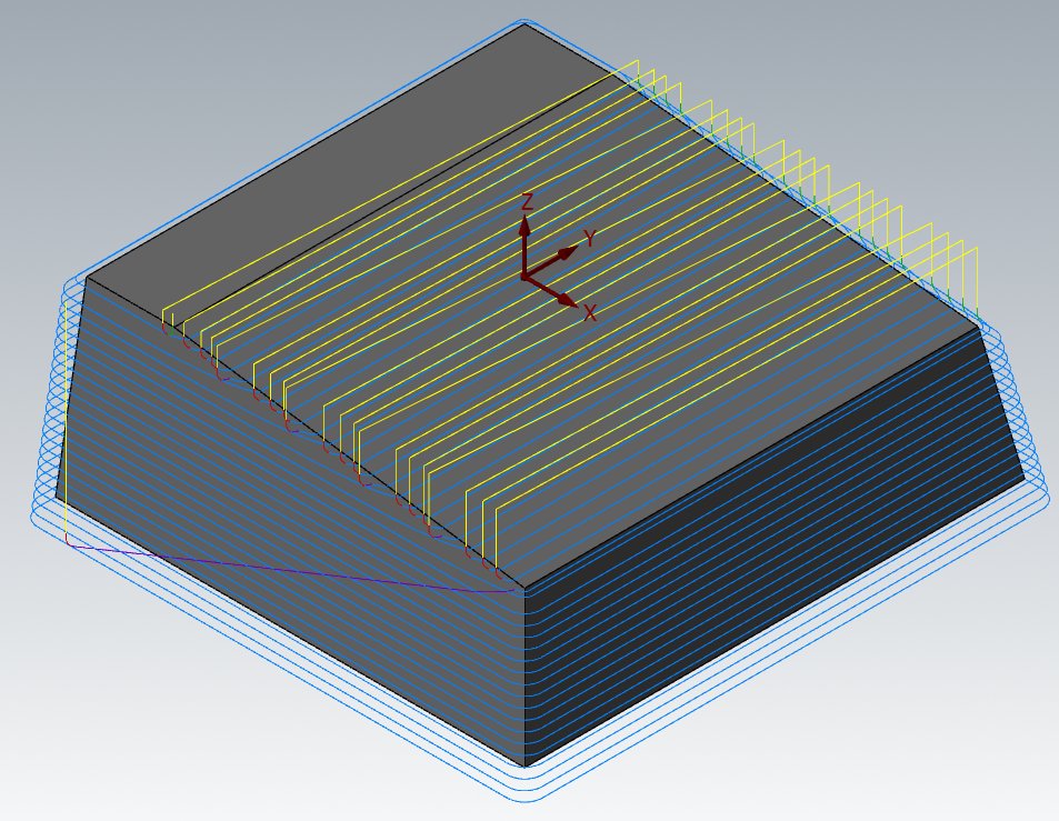 部分切削を許可にチェックを入れた場合