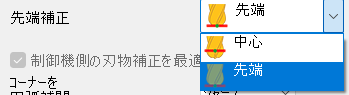 先端補正